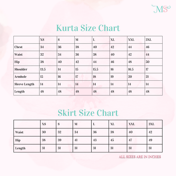 Handpainted Pink silk kurta and lehanga