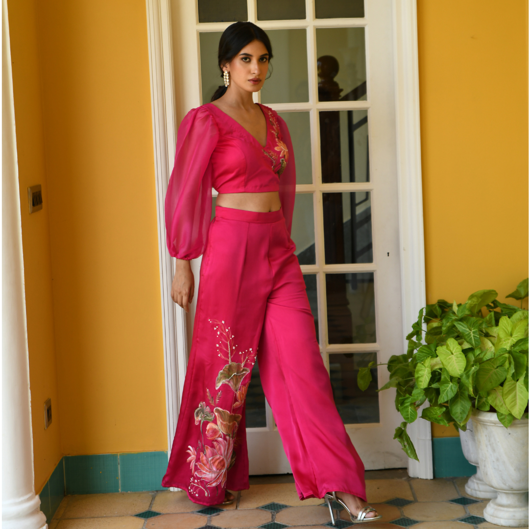 Silk peplum hot sale