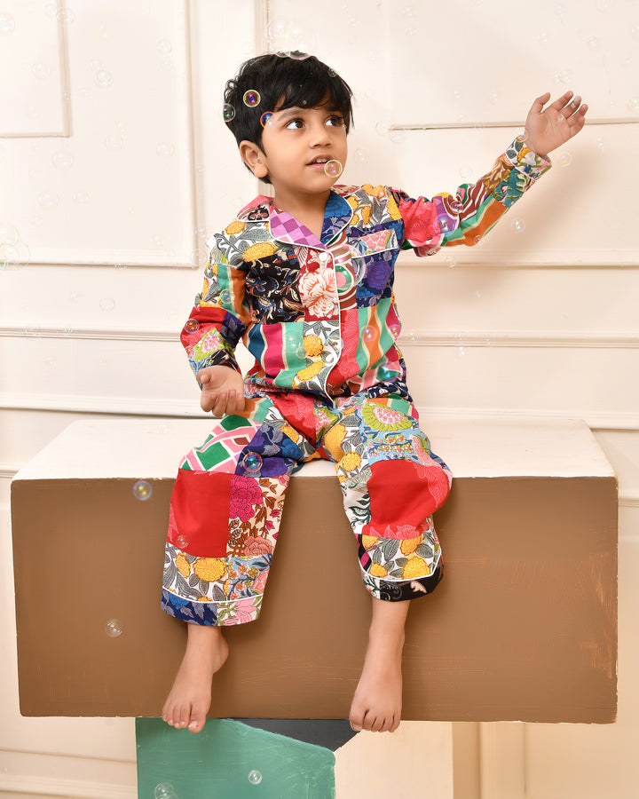 Multi patch Night Suit