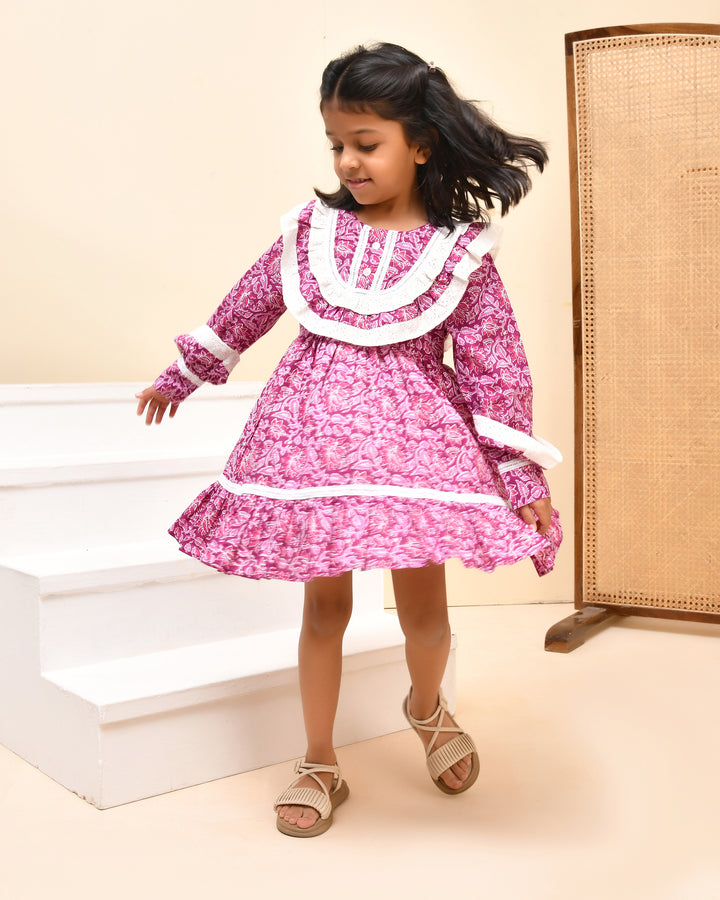 Magenta A-Line Dress