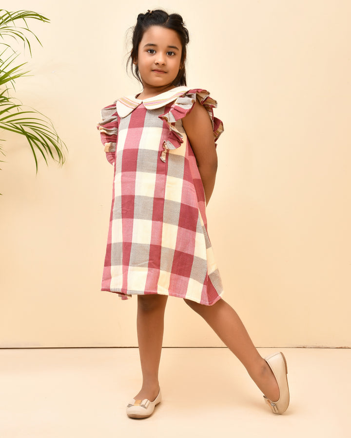 Checks A-Line Dress
