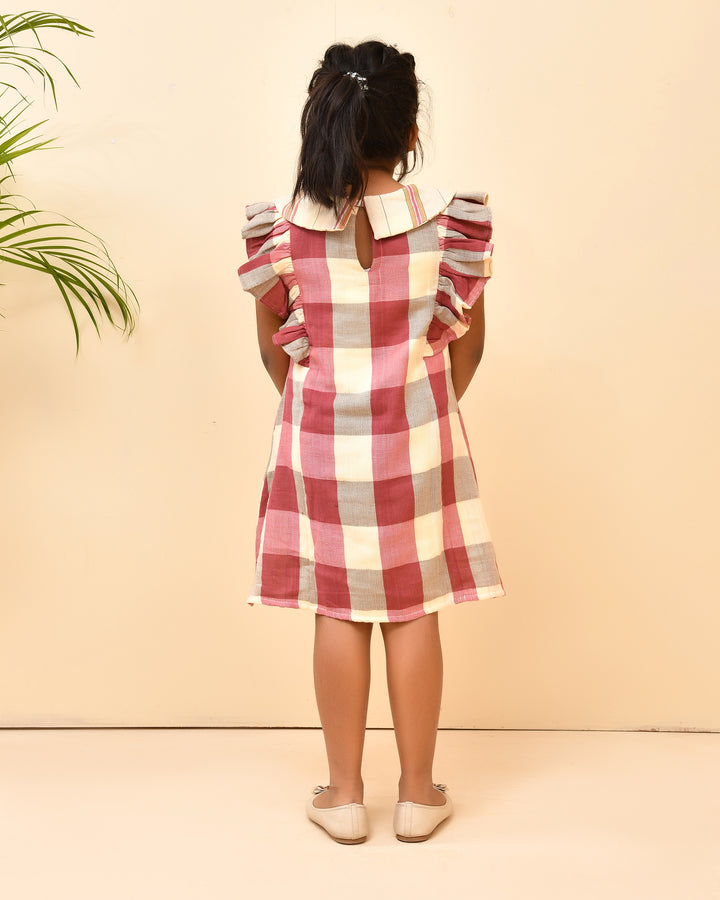 Checks A-Line Dress