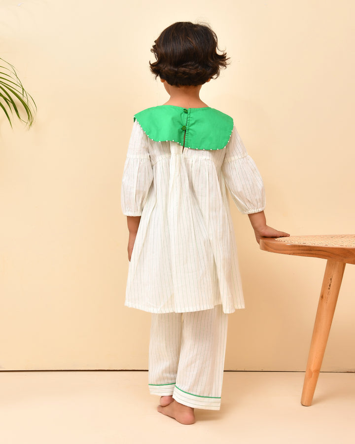 White Kurta Set