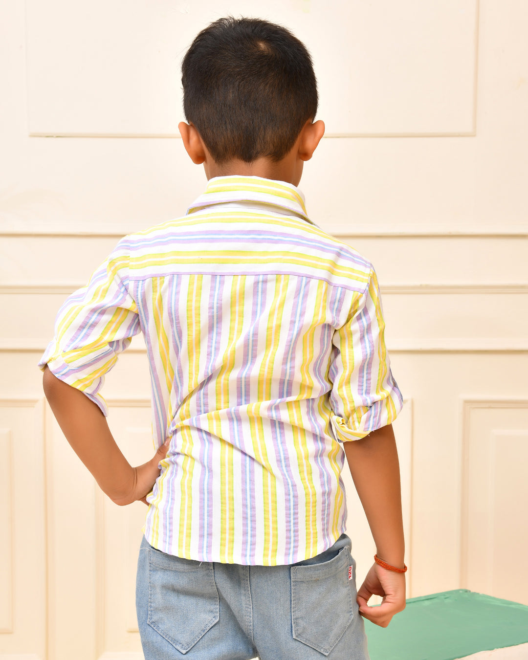 Blue-Yellow Striped shirt
