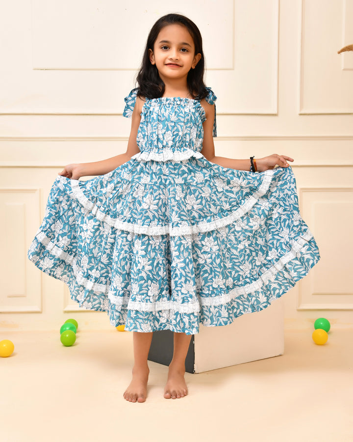 Blue Floral Dress
