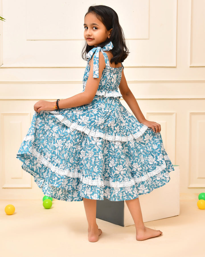 Blue Floral Dress