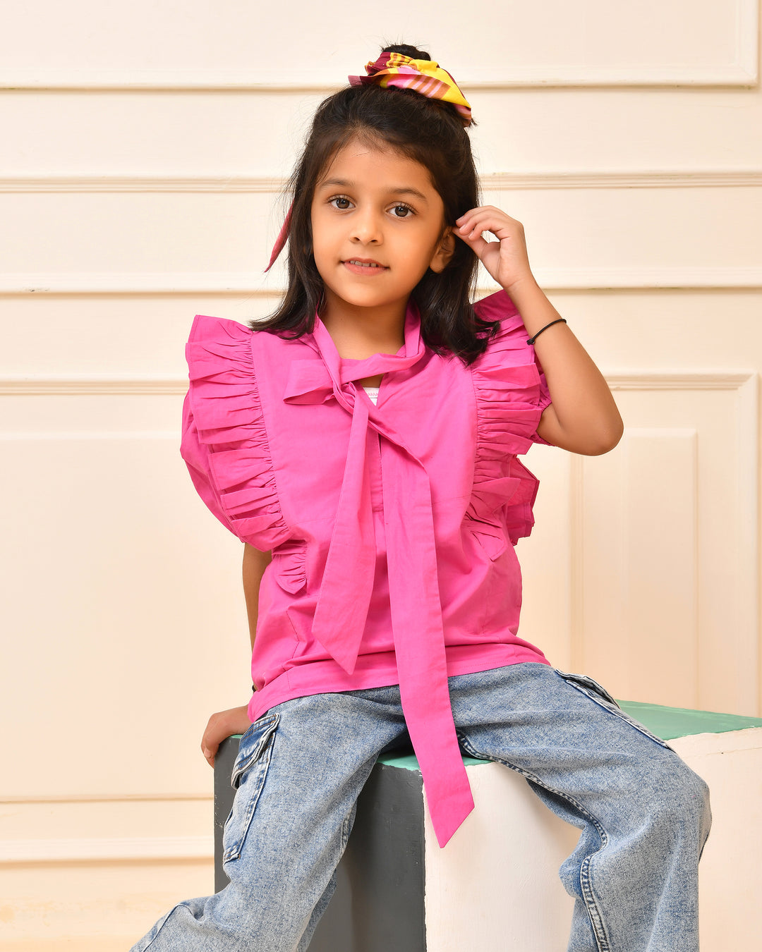 Pink Ruffle Top