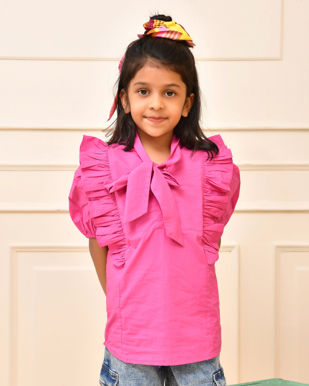 Pink Ruffle Top