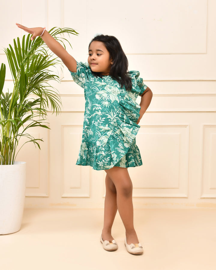 Pleated Mini Dress